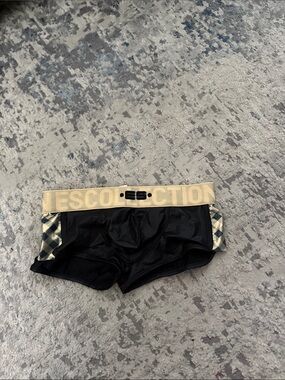 Es Collection Tan Boxer Briefs with Black Logo Waistband